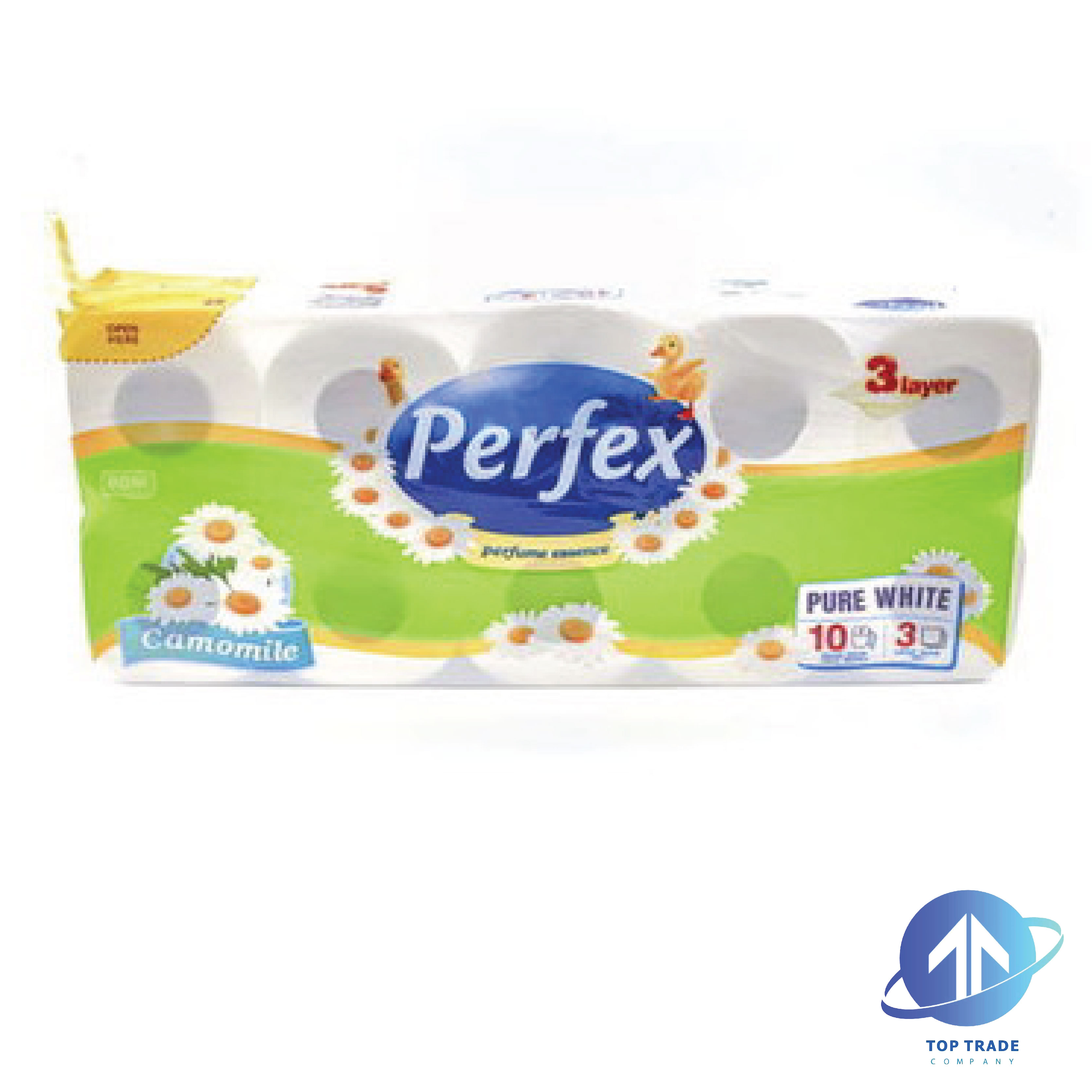 Perfex toilet paper 10 rolls 3 layers chamomile