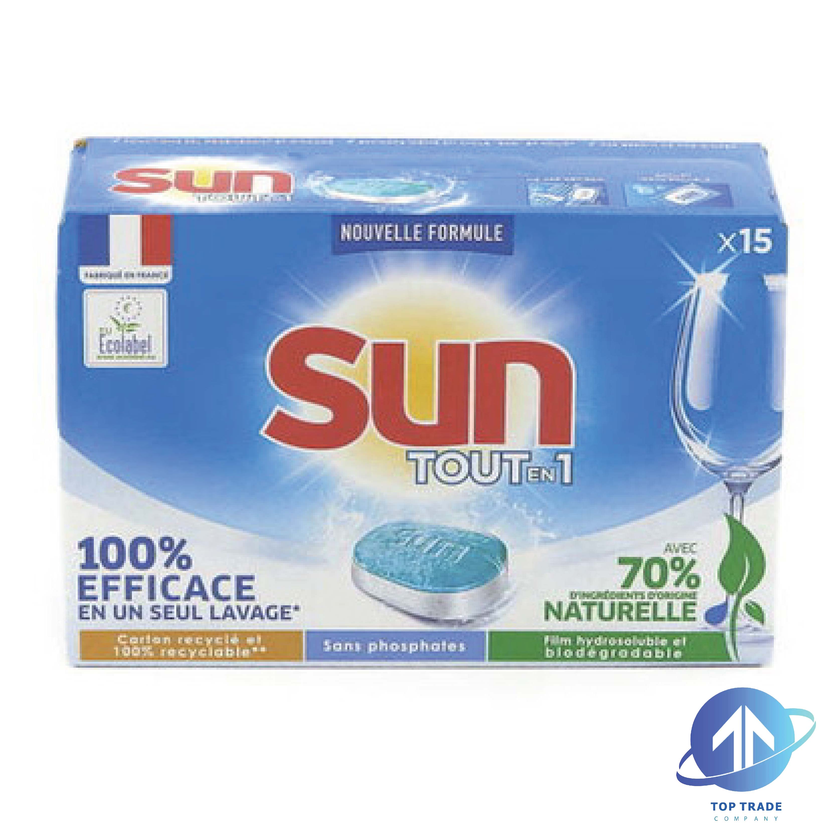 Sun dishwasher capsules all in one 15pcs Regular