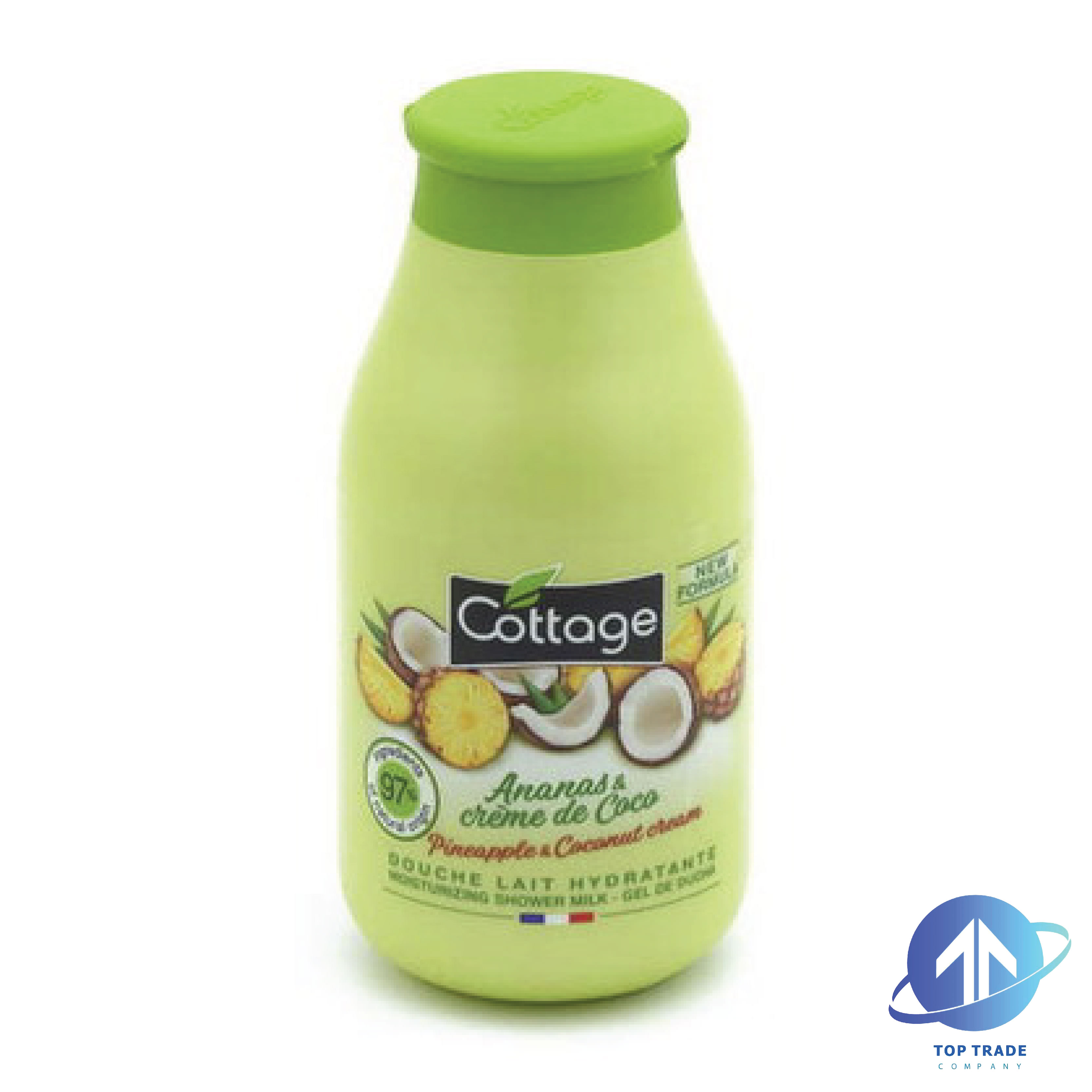 Cottage shower milk Pineapple & Coconut Cream Arabic label 250ml