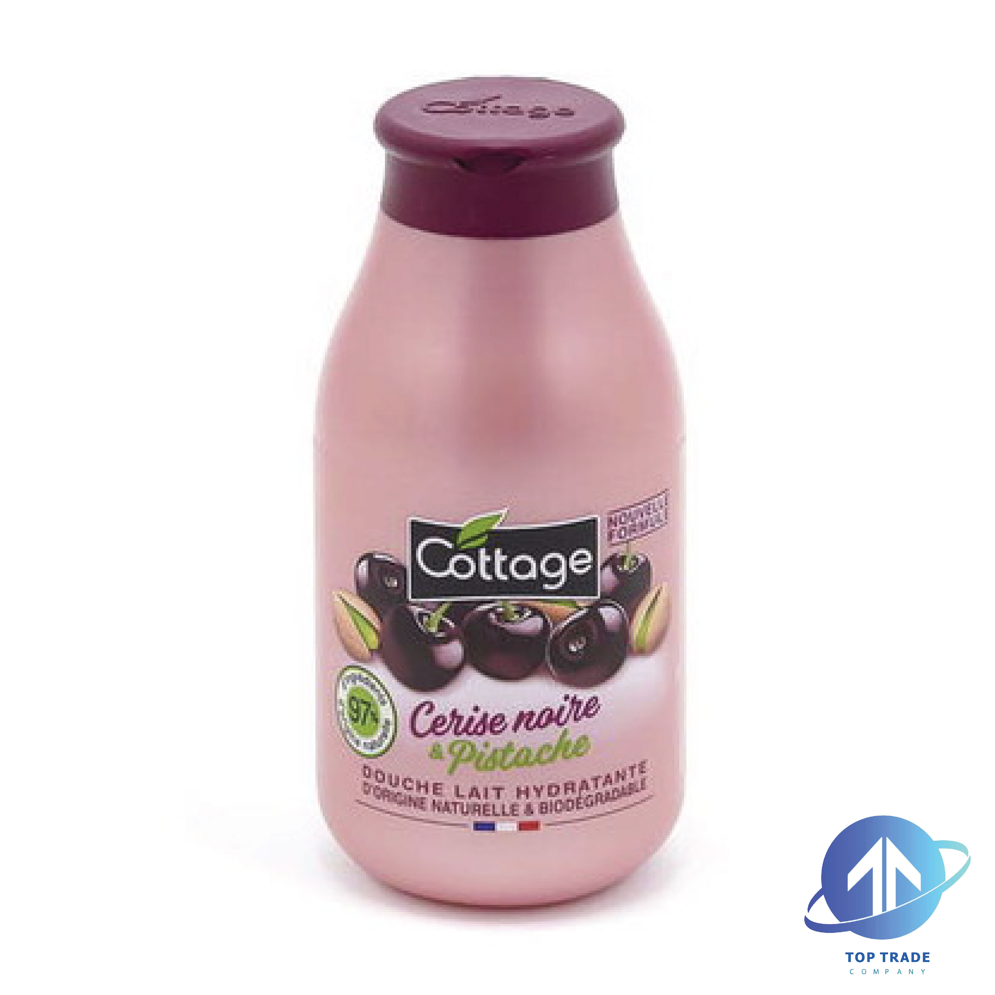 Cottage shower milk Black Cherry & Pistache Arabic label 250ml