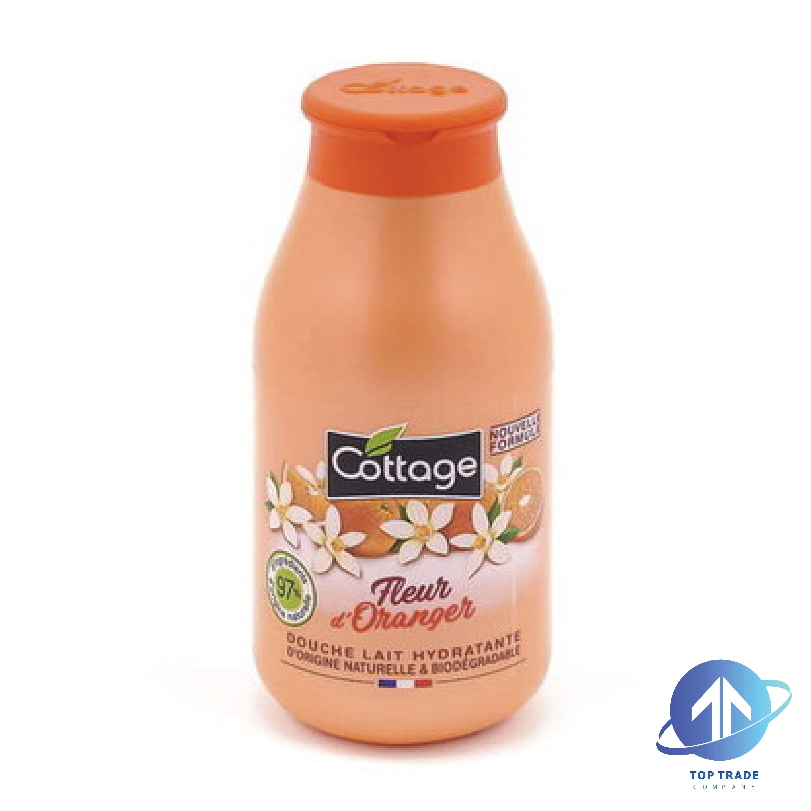 Cottage shower milk Orange Flowers Arabic label 250ml