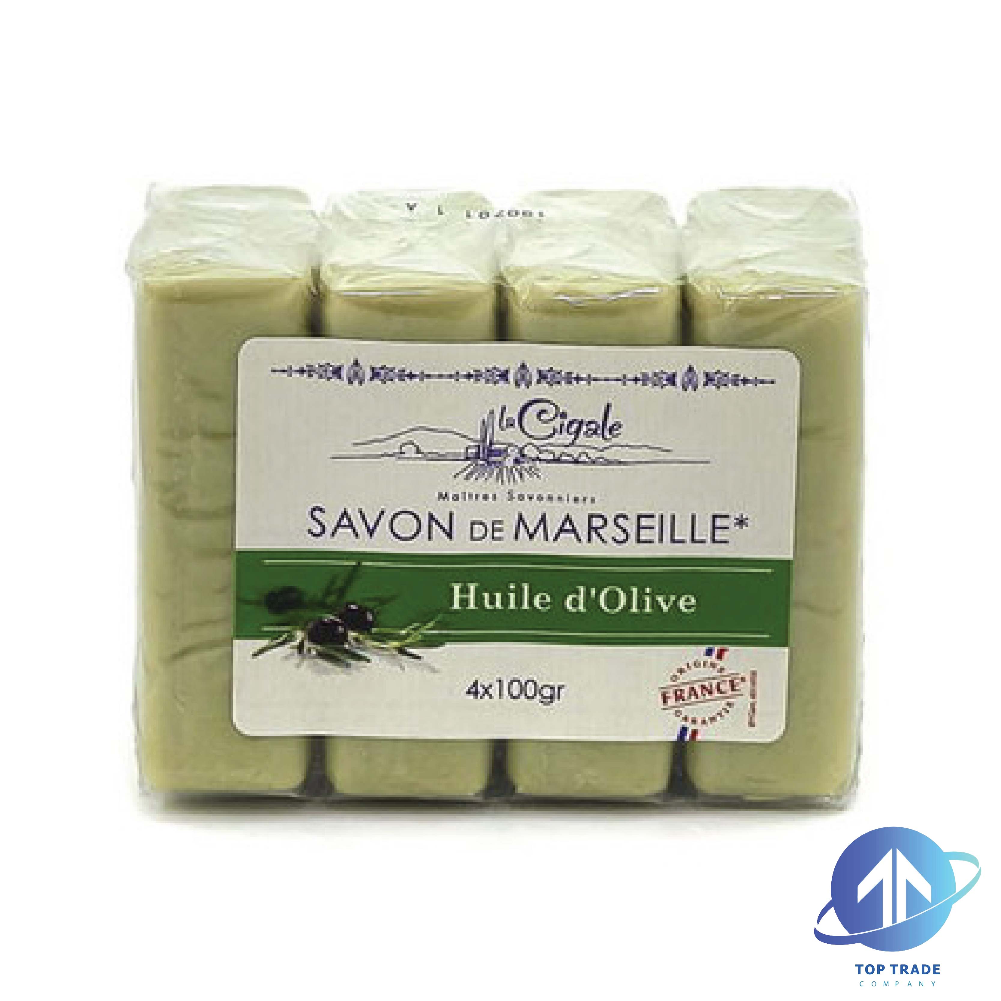 La Cigale Marseille soap olives 4x100gr