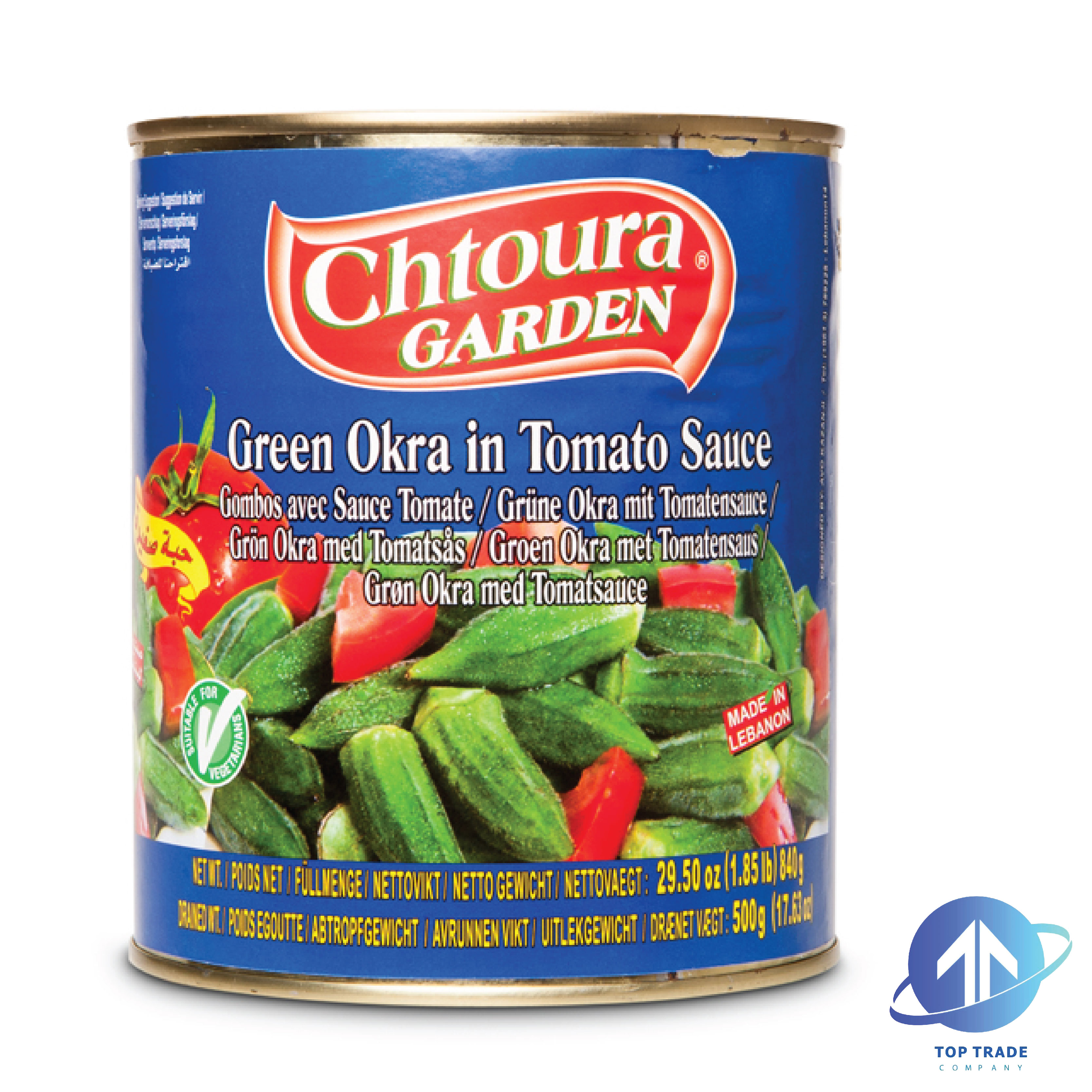 Chtoura Garden Green Okra in Tomato Sauce 840gr