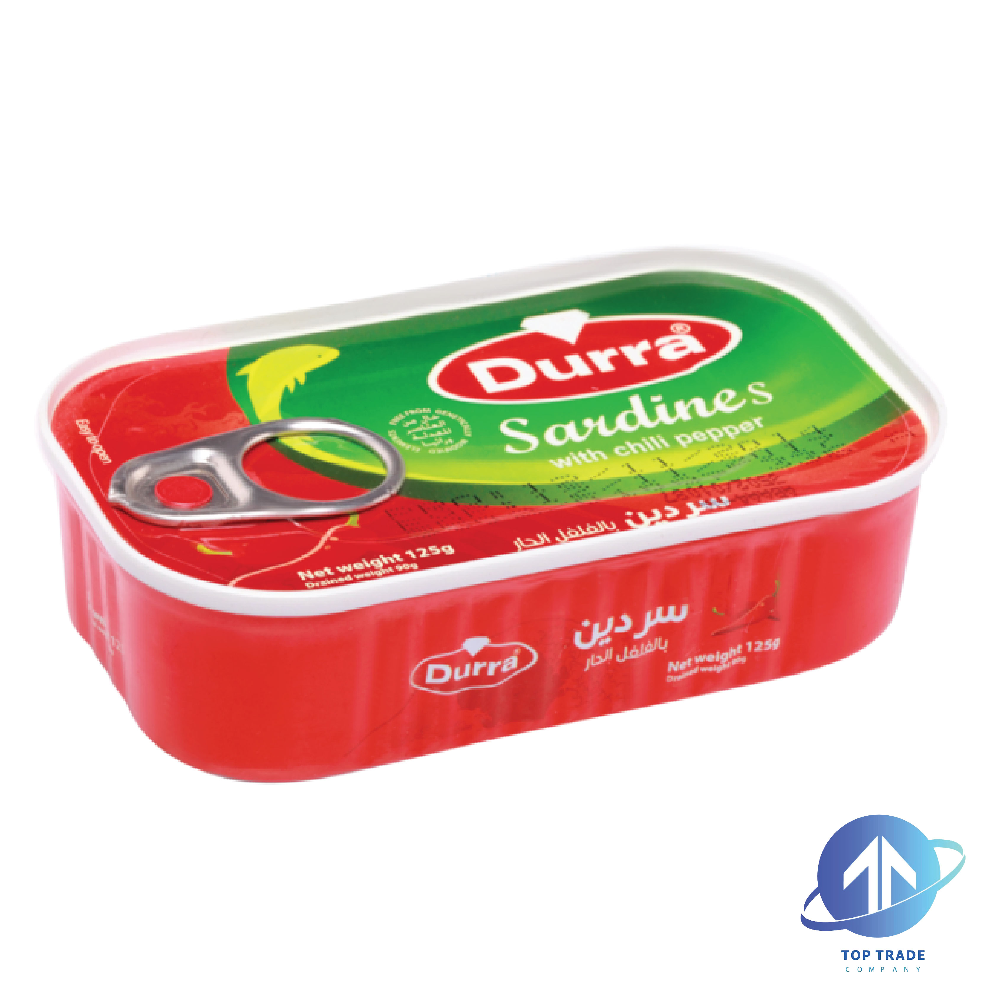 Durra Hot Sardines in Vegetable Oil 129gr 