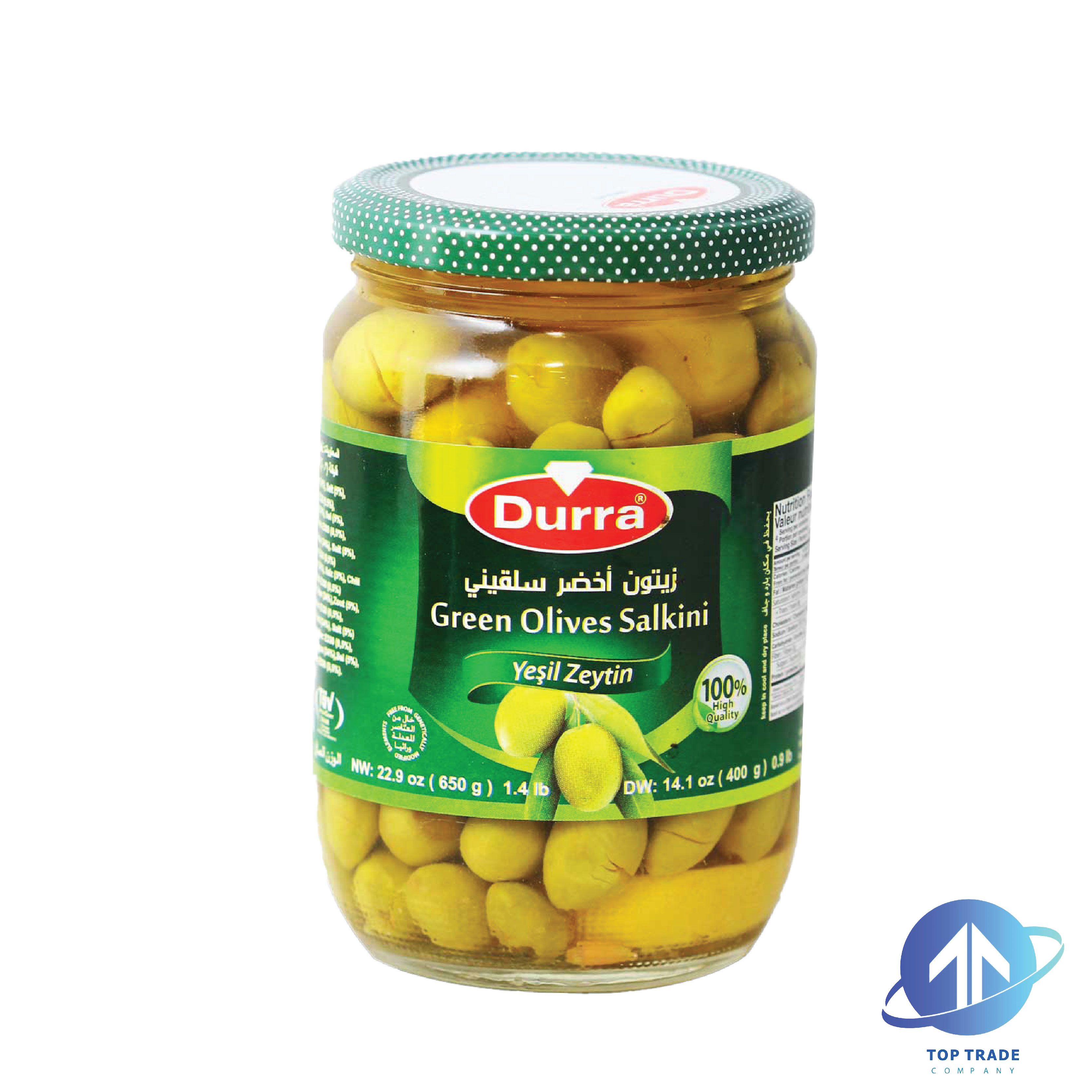 Durra Green Olives Salkini 650gr 