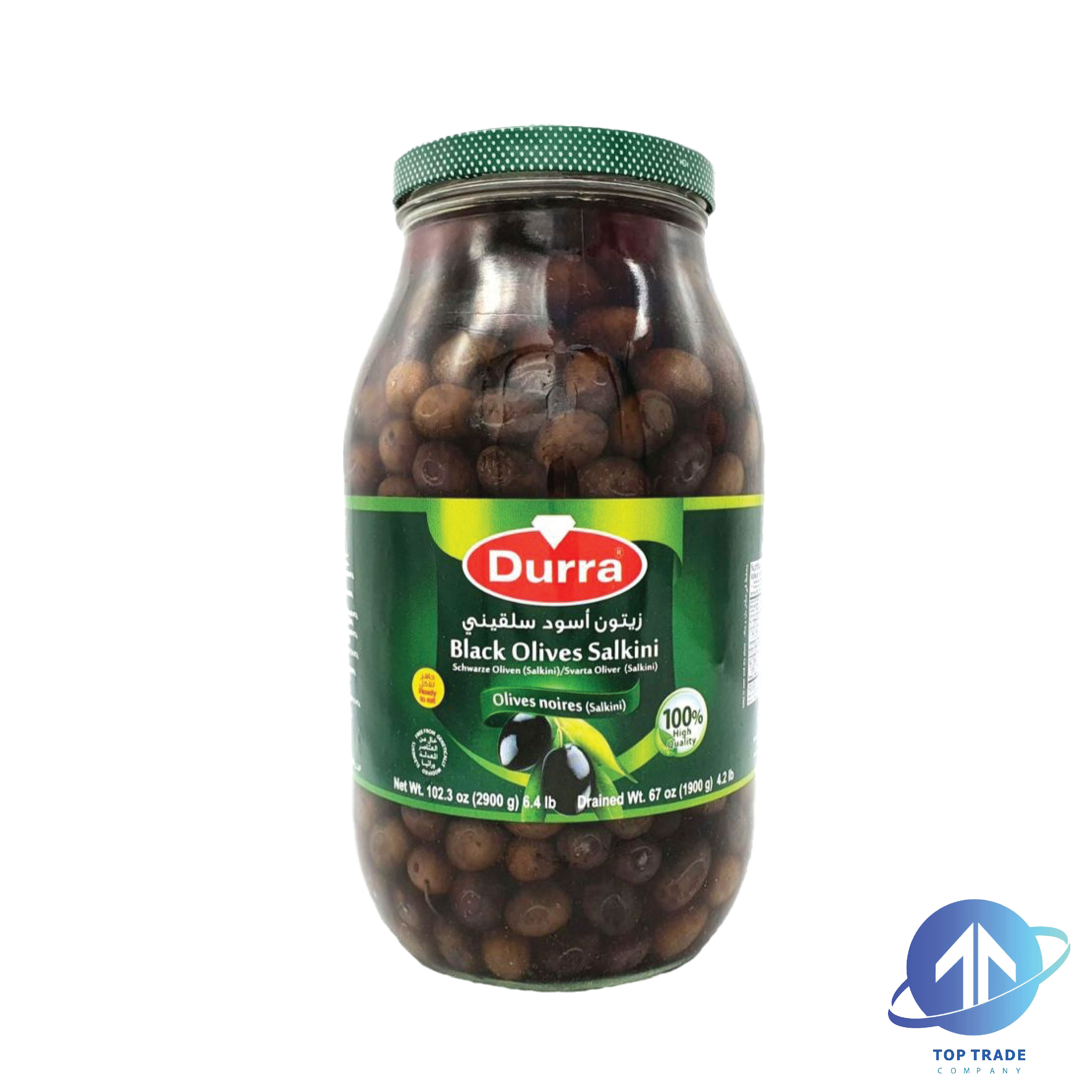 Durra Black Olives Salkini 2900gr 