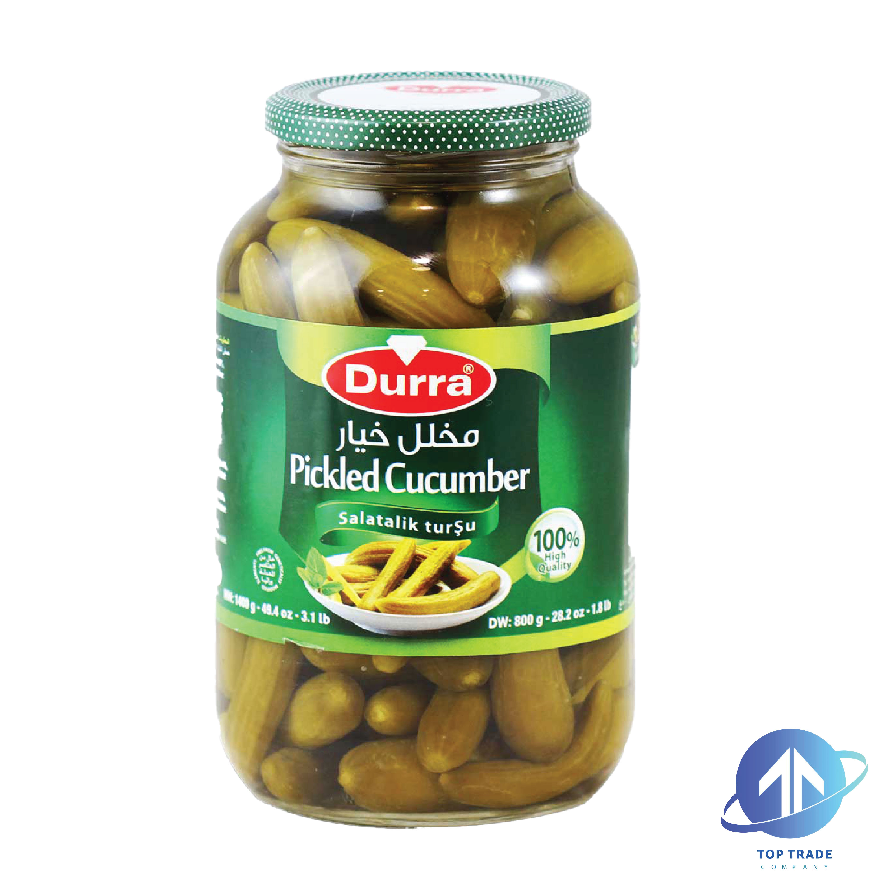 Durra  Cucumber pickles 1,4KG