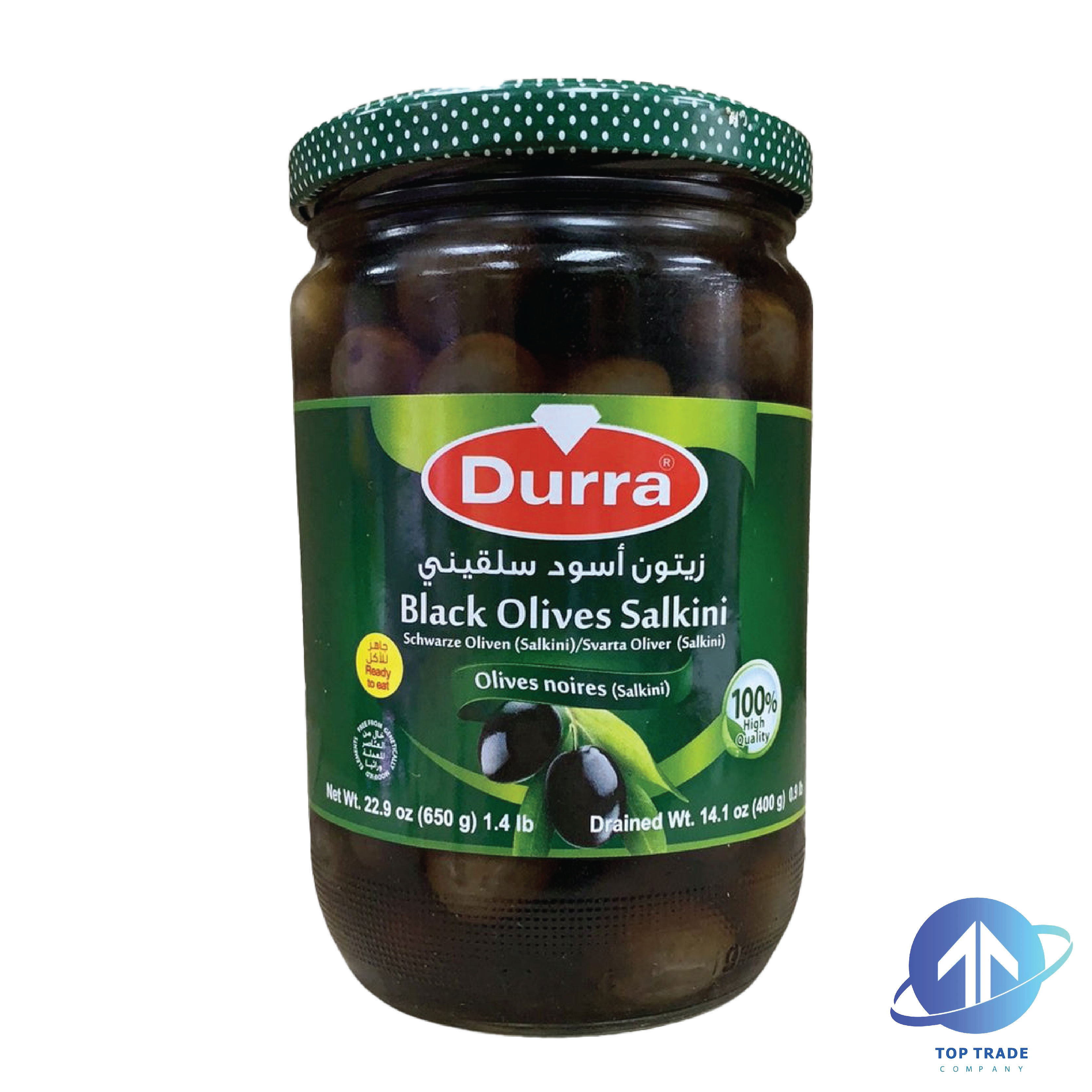 Durra Black Olives 650gr