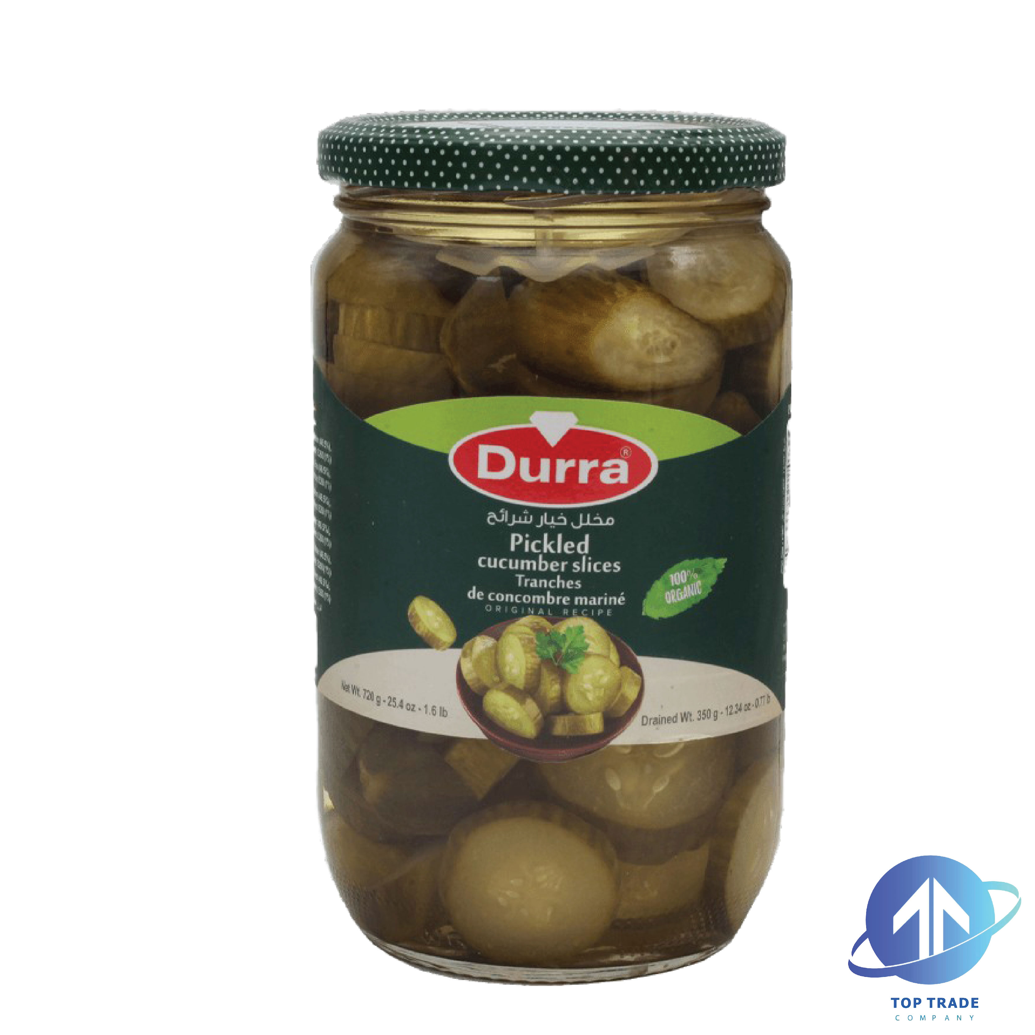 Durra Cucumber Pickles Slices 720gr