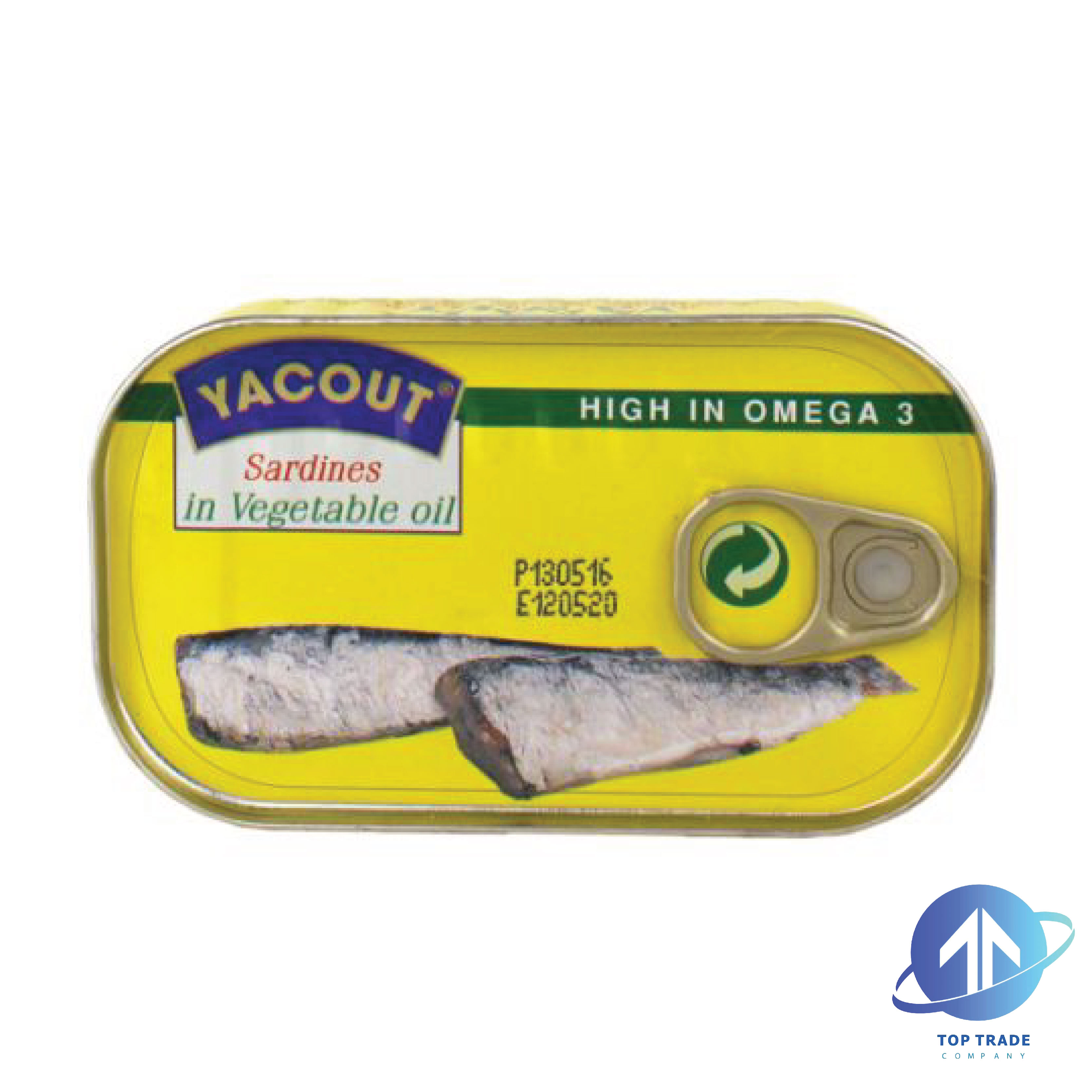 Yacout Sardines Normal in Vegetable Oil 125gr