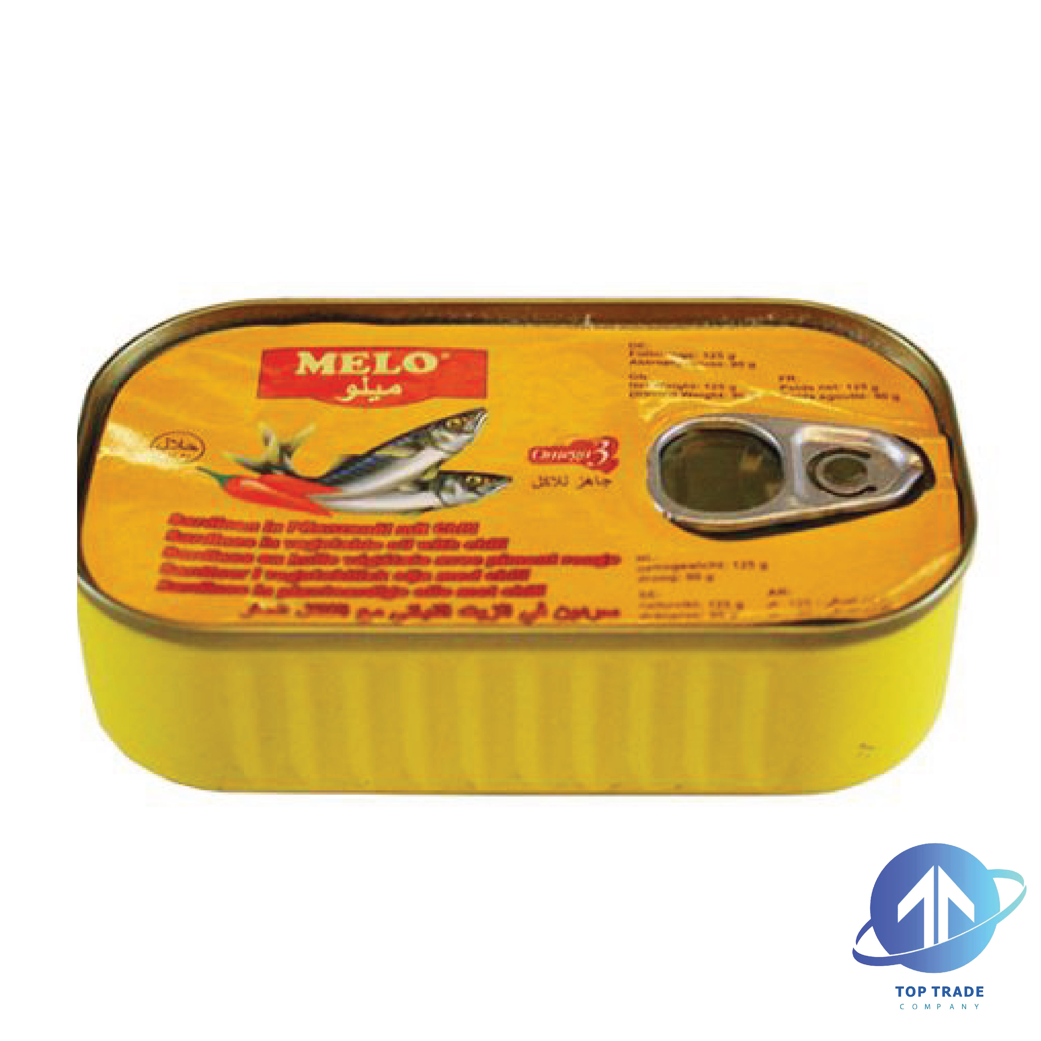 Melo Hot Sardines in Vegetable Oil 125gr