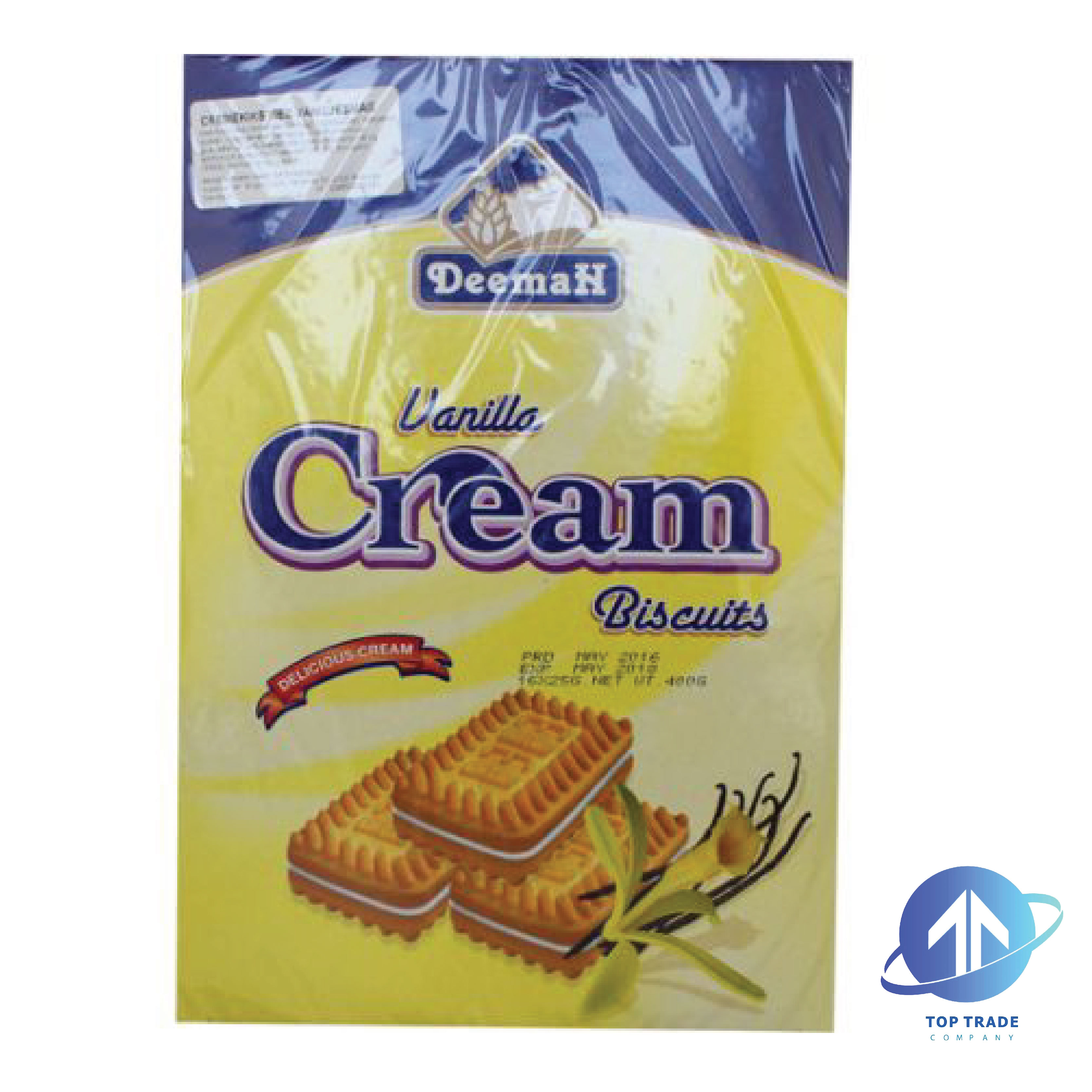 Deemah Vanilla Cream Biscuits 460gr