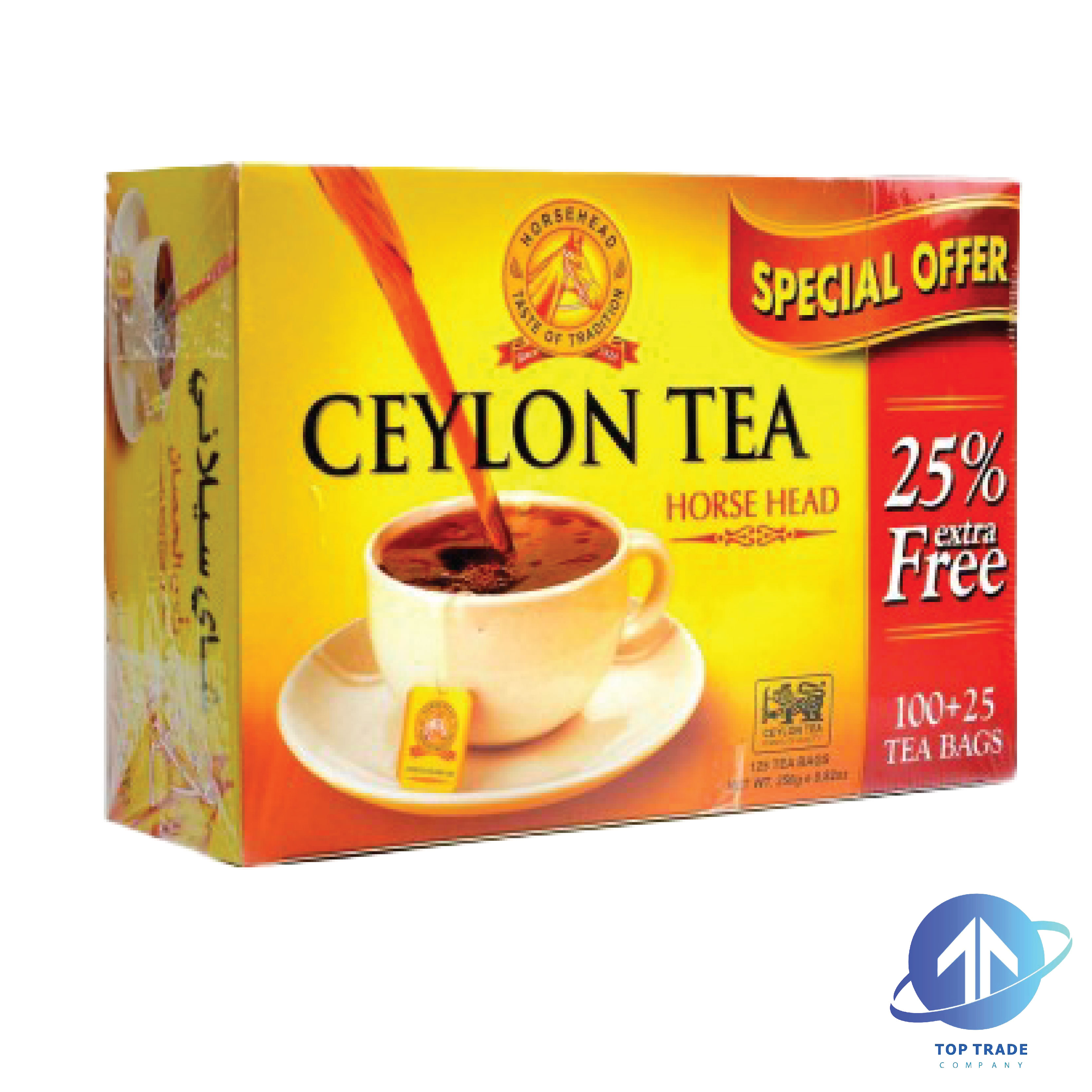 Horse Head Ceylon Tea bags X100 + 25 FREE